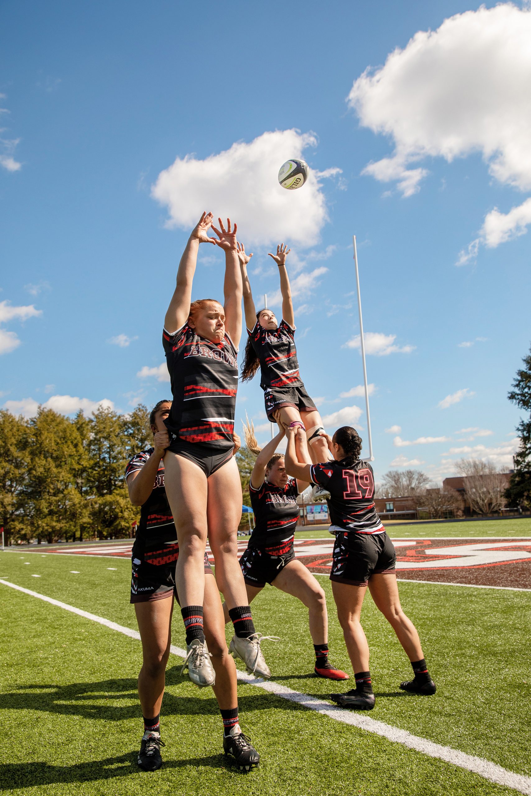 photo of the rugby team at practice